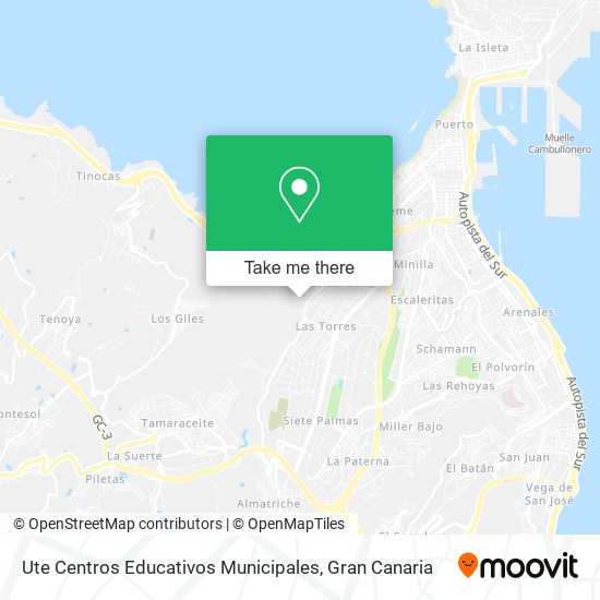 mapa Ute Centros Educativos Municipales