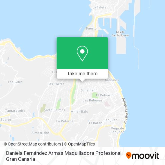 Daniela Fernández Armas Maquilladora Profesional map
