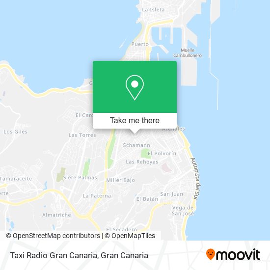 Taxi Radio Gran Canaria map