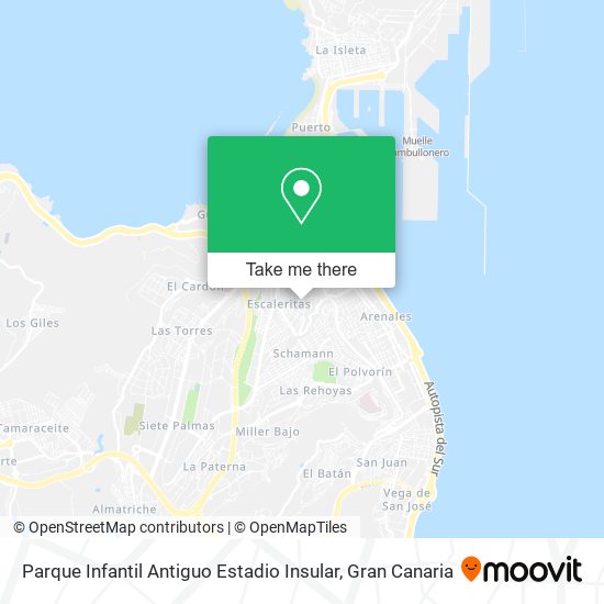 Parque Infantil Antiguo Estadio Insular map
