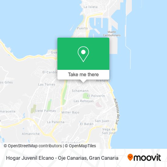 Hogar Juvenil Elcano - Oje Canarias map