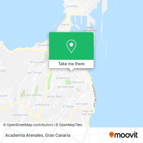 mapa Academia Arenales