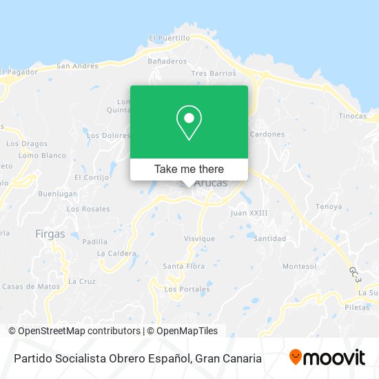 mapa Partido Socialista Obrero Español