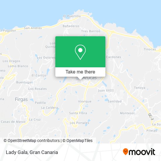mapa Lady Gala