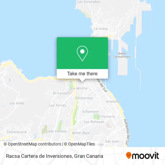 Racsa Cartera de Inversiones map