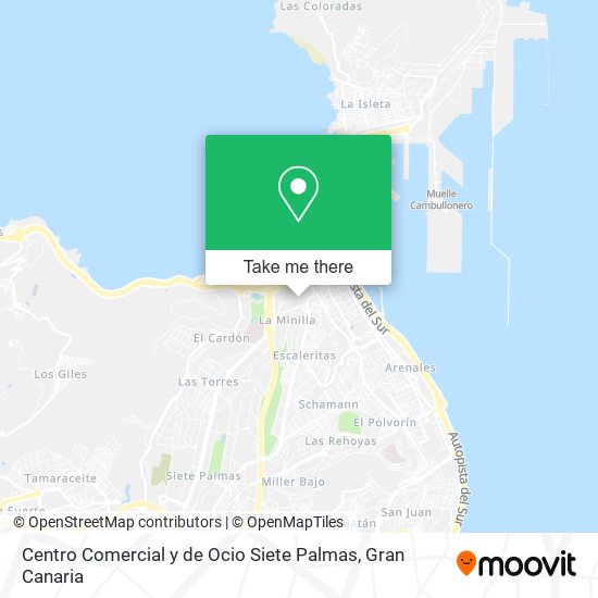 Centro Comercial y de Ocio Siete Palmas map