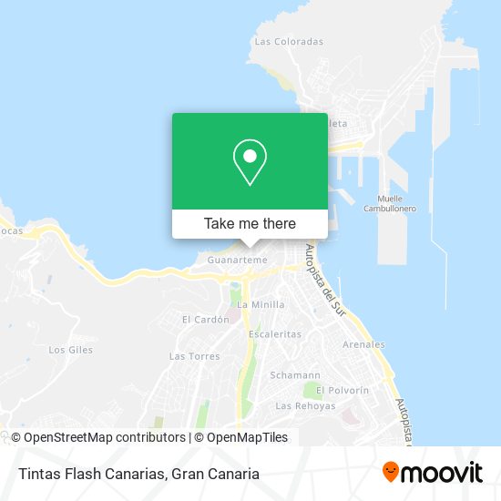 Tintas Flash Canarias map