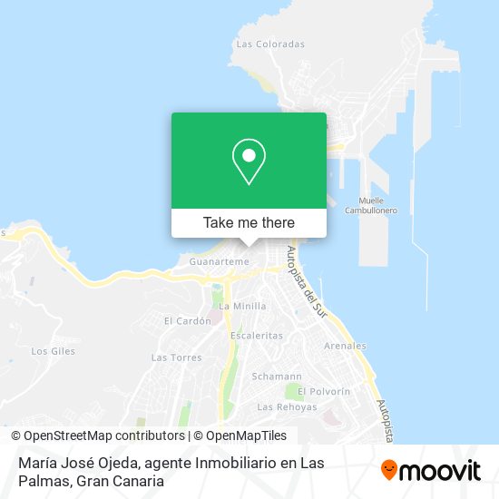 María José Ojeda, agente Inmobiliario en Las Palmas map