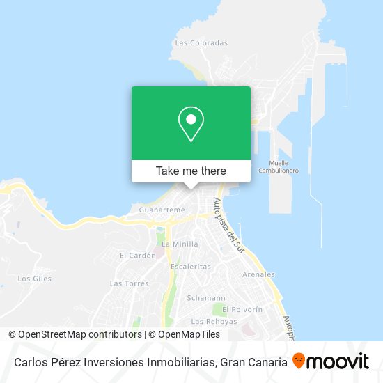 mapa Carlos Pérez Inversiones Inmobiliarias