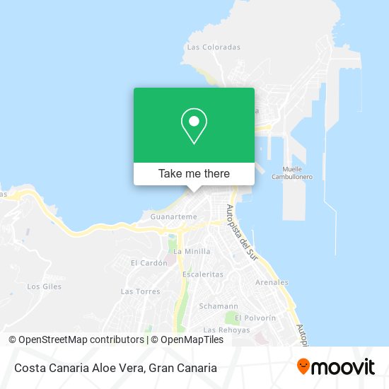 Costa Canaria Aloe Vera map