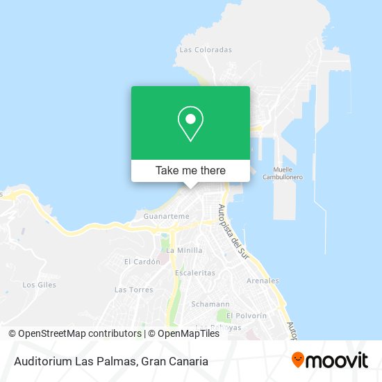 Auditorium Las Palmas map