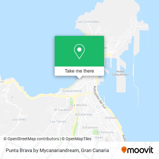 Punta Brava by Mycanariandream map