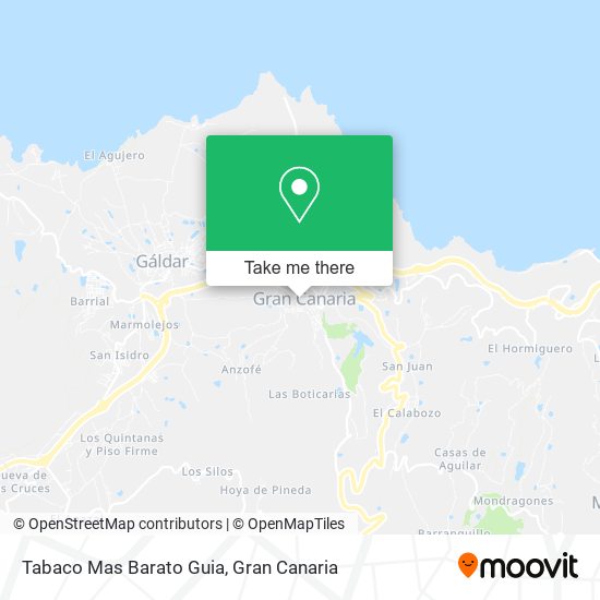 Tabaco Mas Barato Guia map