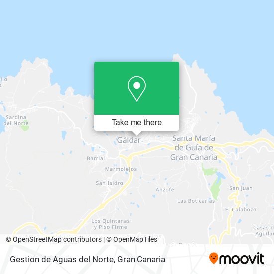 Gestion de Aguas del Norte map