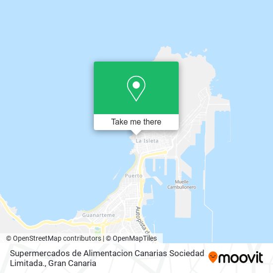 mapa Supermercados de Alimentacion Canarias Sociedad Limitada.