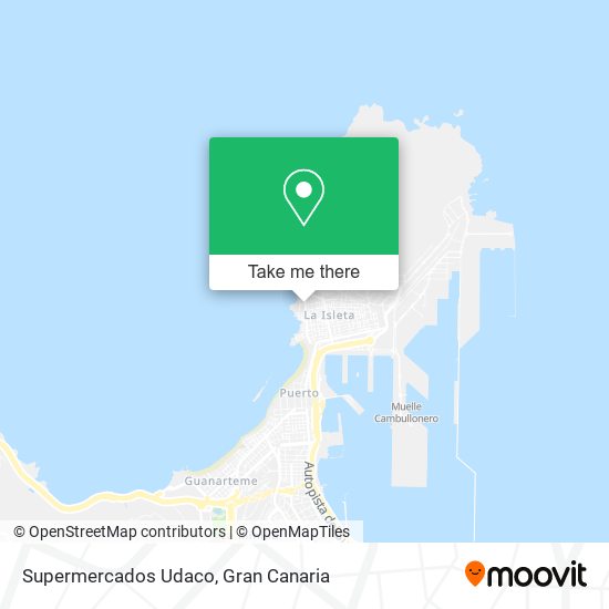 Supermercados Udaco map