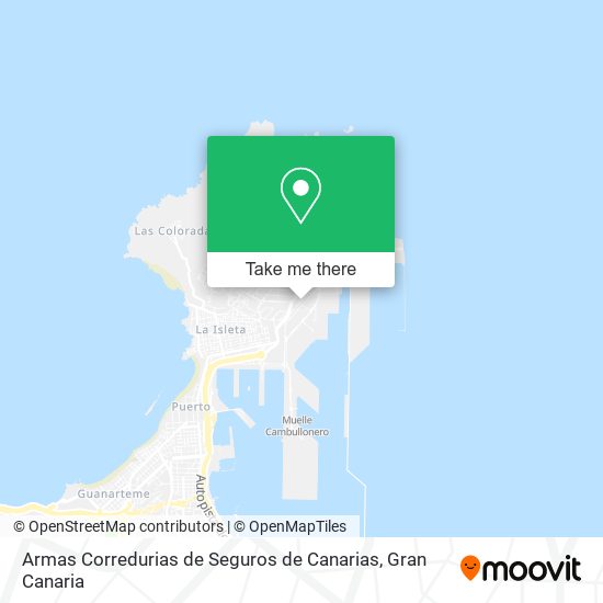 Armas Corredurias de Seguros de Canarias map