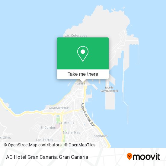 AC Hotel Gran Canaria map