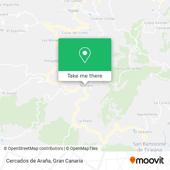 Cercados de Araña map