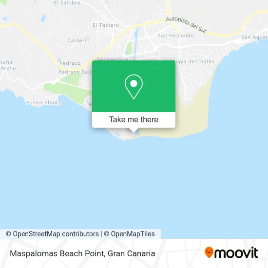 Maspalomas Beach Point map