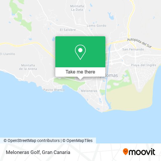 Meloneras Golf map