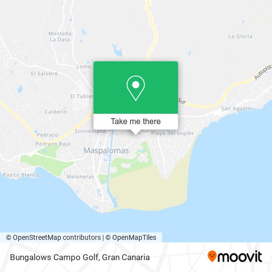 mapa Bungalows Campo Golf