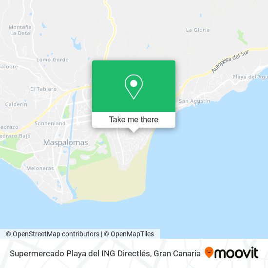 Supermercado Playa del ING Directlés map