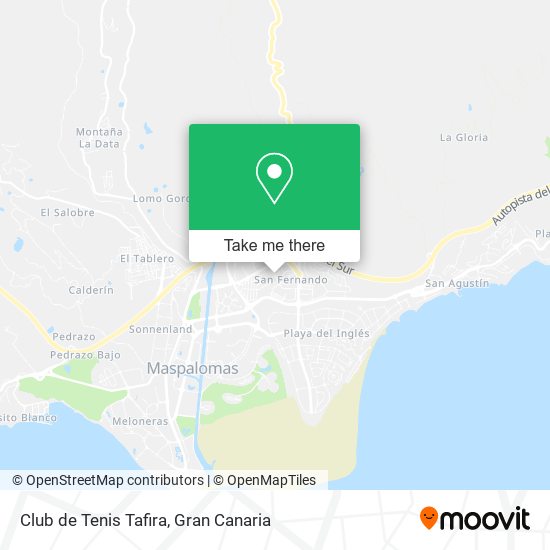 Club de Tenis Tafira map