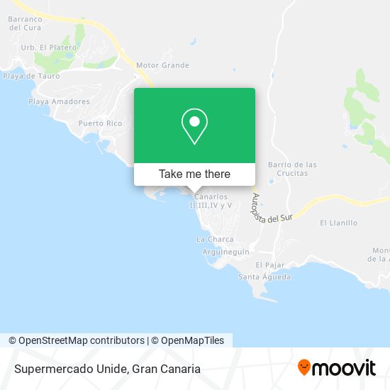 Supermercado Unide map