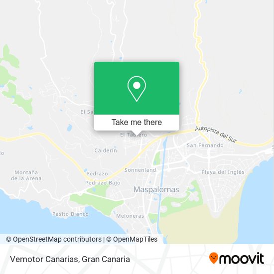 Vemotor Canarias map