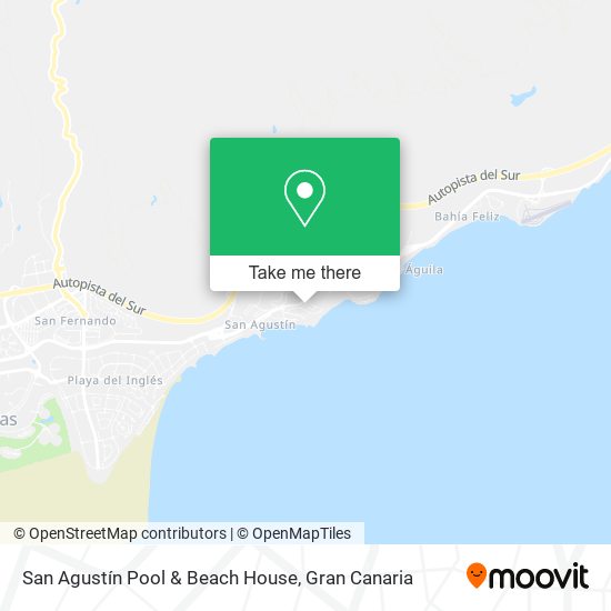 San Agustín Pool & Beach House map