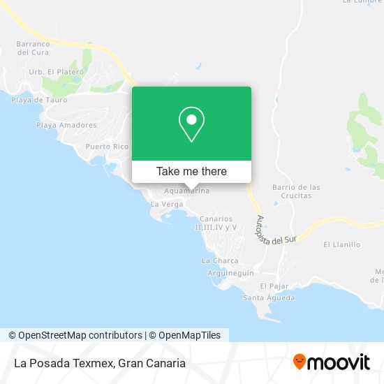 mapa La Posada Texmex