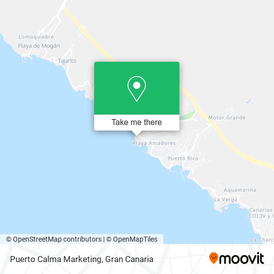 Puerto Calma Marketing map