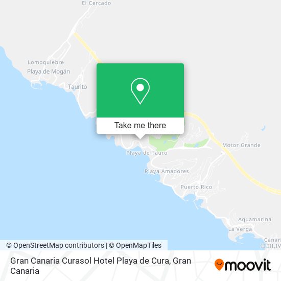 Gran Canaria Curasol Hotel Playa de Cura map
