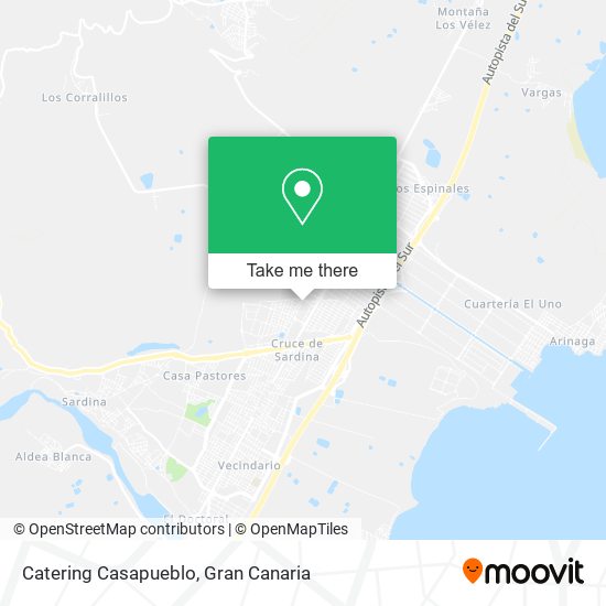 Catering Casapueblo map