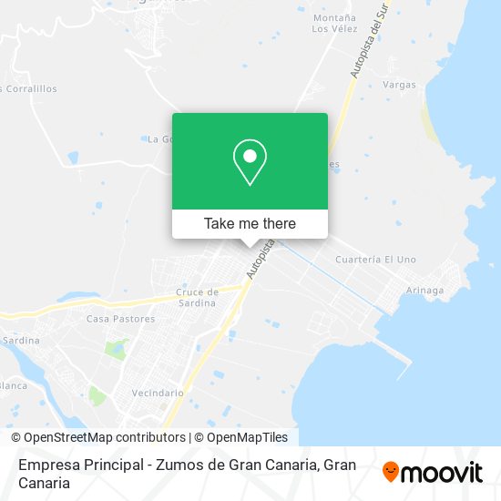 Empresa Principal - Zumos de Gran Canaria map