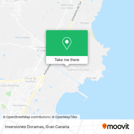 Inversiones Doramas map