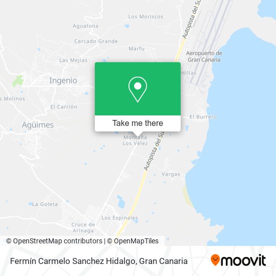 Fermín Carmelo Sanchez Hidalgo map