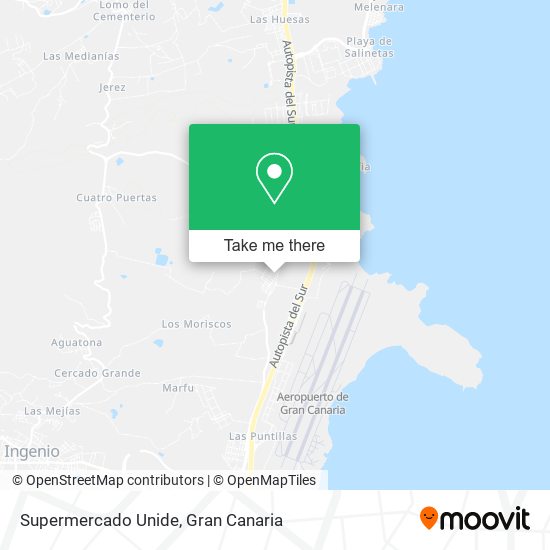 Supermercado Unide map