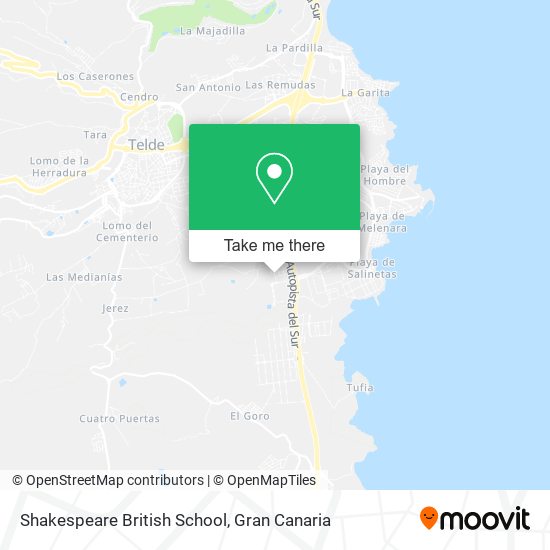 mapa Shakespeare British School