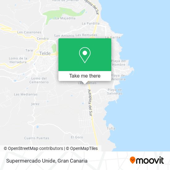 Supermercado Unide map