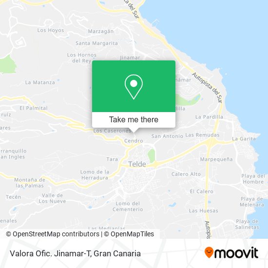 Valora Ofic. Jinamar-T map