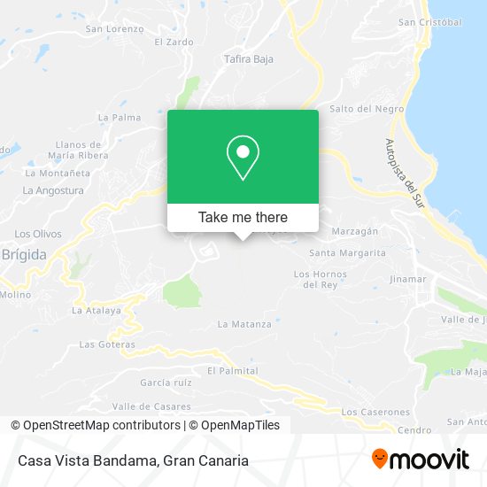 mapa Casa Vista Bandama