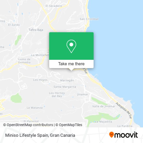 Miniso Lifestyle Spain map