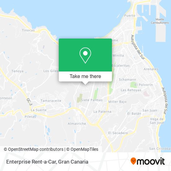 Enterprise Rent-a-Car map