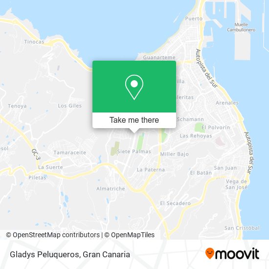 Gladys Peluqueros map