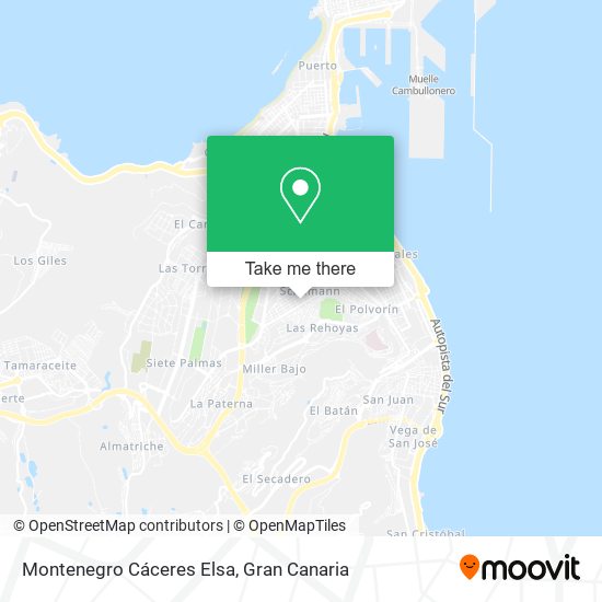 Montenegro Cáceres Elsa map