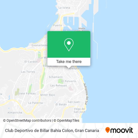 Club Deportivo de Billar Bahía Colon map