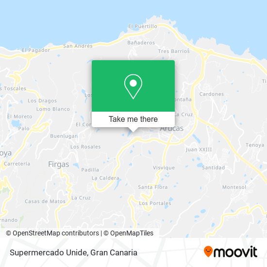 Supermercado Unide map