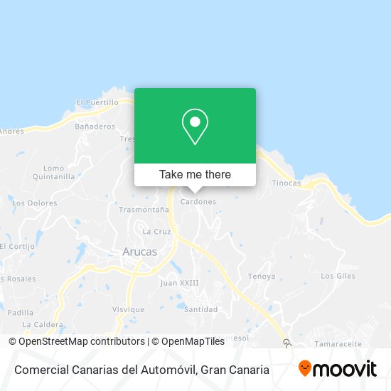 Comercial Canarias del Automóvil map